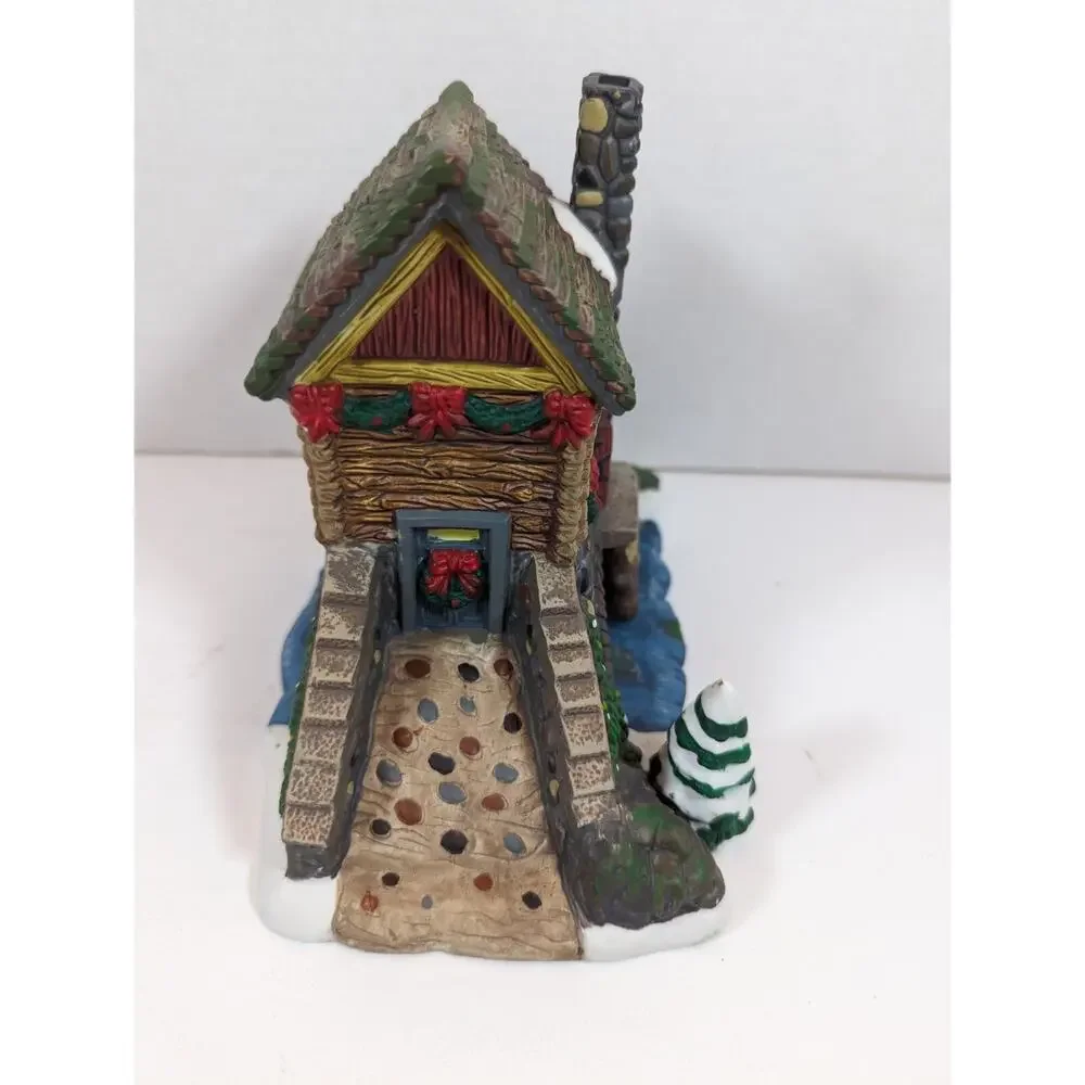 Stone Bridge With House 2001 Santa's Workbench Collection MIB